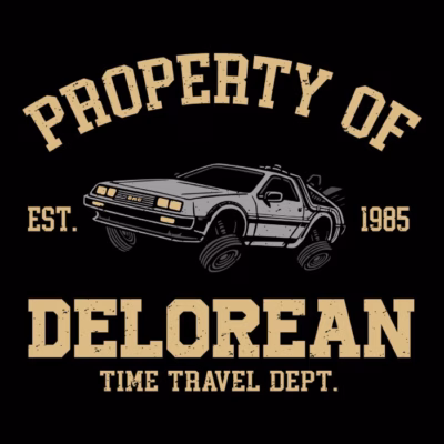 property of delorean shirtwoot