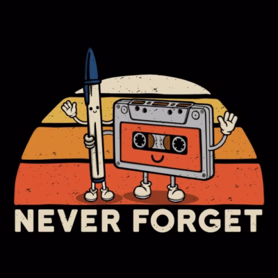 never forget bic and cassette shirtwoot