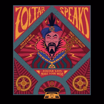 Fortune teller machine from 80s movies