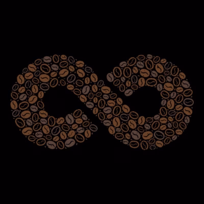 Coffee Beans Infinity Symbol