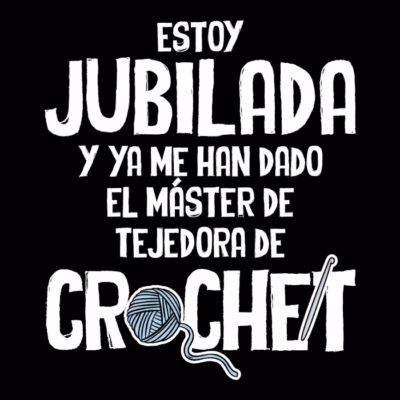 Jubilada máster en crochet (oscuro)