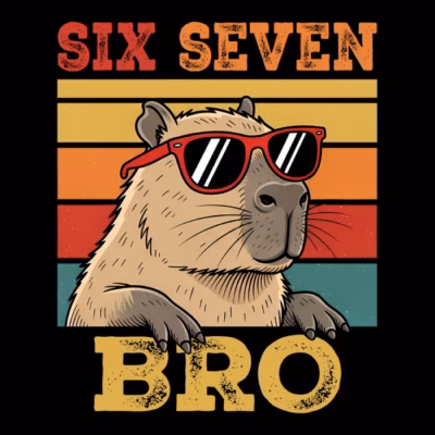 Six - Seven Bro Capibara con gafas