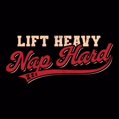 heavy nap hard vintage gym humor