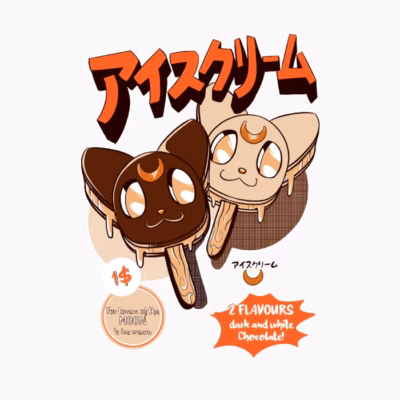 Helado lunar – los gatos de la luna