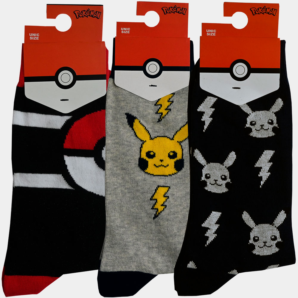 Calcetines adulto pokemon nintendo pikachu regalo original 1