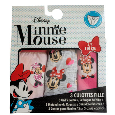 Pack de 3 Braguitas Niña Minnie Hello Kitty regalo original 1